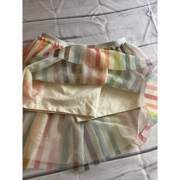 Girls Tulle Tutu Skirt W Built In Shorts Multicolor Target Pride Large New - Picture 3 of 4